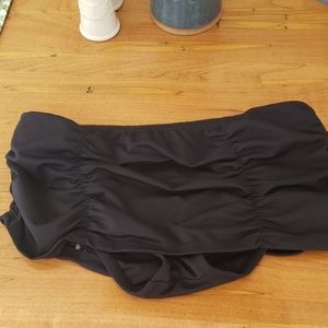 Black swim skirt